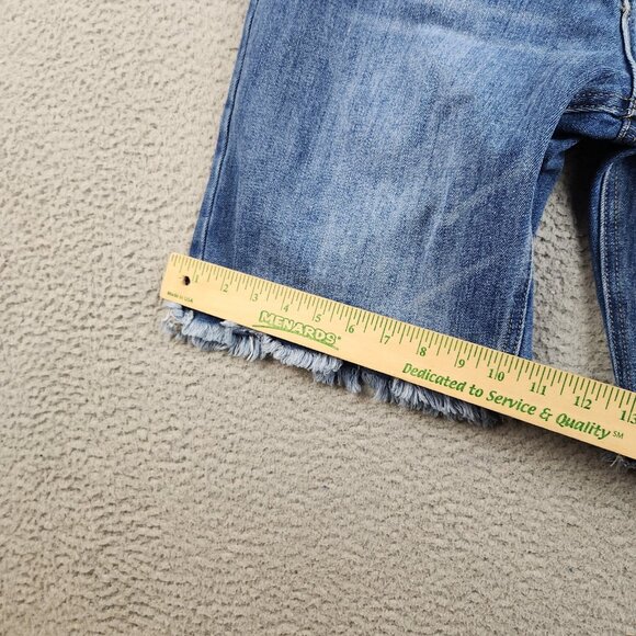 KanCan Womens Button Fly Size 29 Denim Cut Off High Rise Bermuda Jean Shorts - Picture 5 of 11